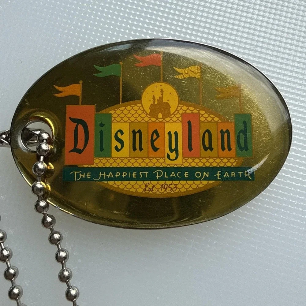 Disneyland Keychain 50th Anniversary Marquee Sign Retro Collection
